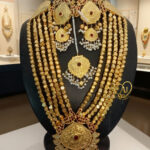 Multani Katmala bridal har set 24k gold plated Traditional Pakistani wedding har set with kundan & pearls Royal gold-plated layered katmala necklace for brides