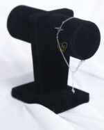 Silver zigzag heartbeat chain bracelet unisex Minimal silver chain bracelet modern design Trendy unisex bracelet with anti-tarnish warranty