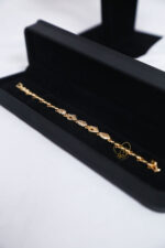 Gold-Plated Diamond-Cut Zircon Bracelet - Image 3