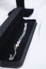 Geometric Square Zircon Bracelet - Image 2