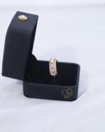 Gold-Plated Zircon Band Ring