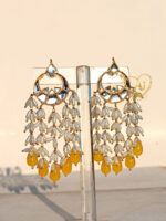 Celestial Drop Kundan Earrings – 24K Gold Plated - Image 3