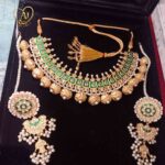Emerald Multani Pearl Choker Set