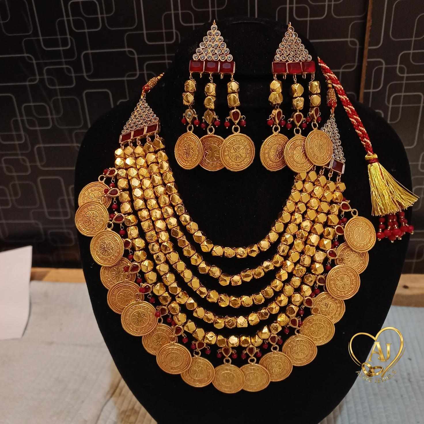 image_1761781825717_compressed Majestic Multani Beaded Haar Set - Image 1