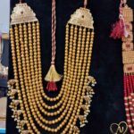 Golden Multani Moti Set with Tassel